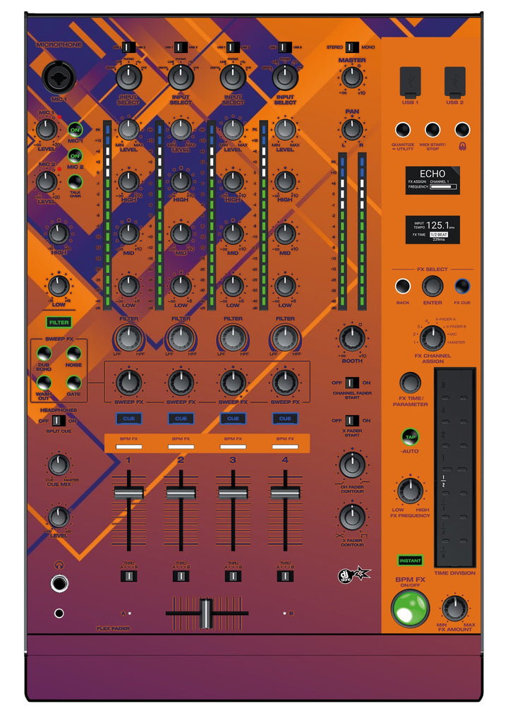 Denon DJ X 1850 Skin Squared Hollow