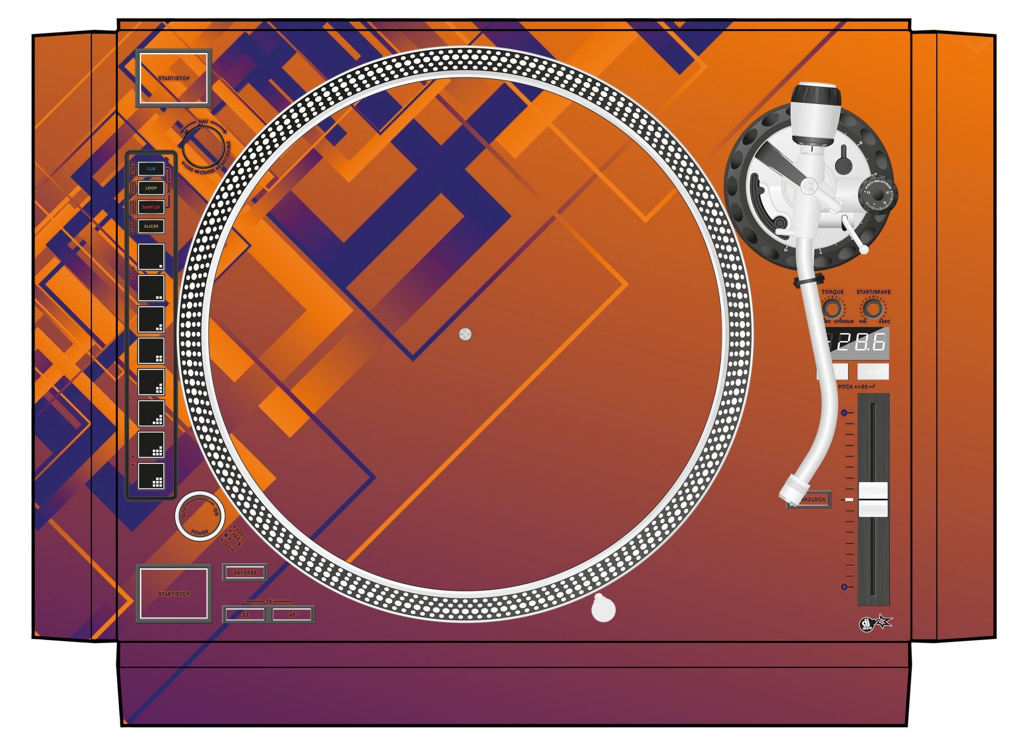 Reloop RP 8000 Skin Squared Hollow