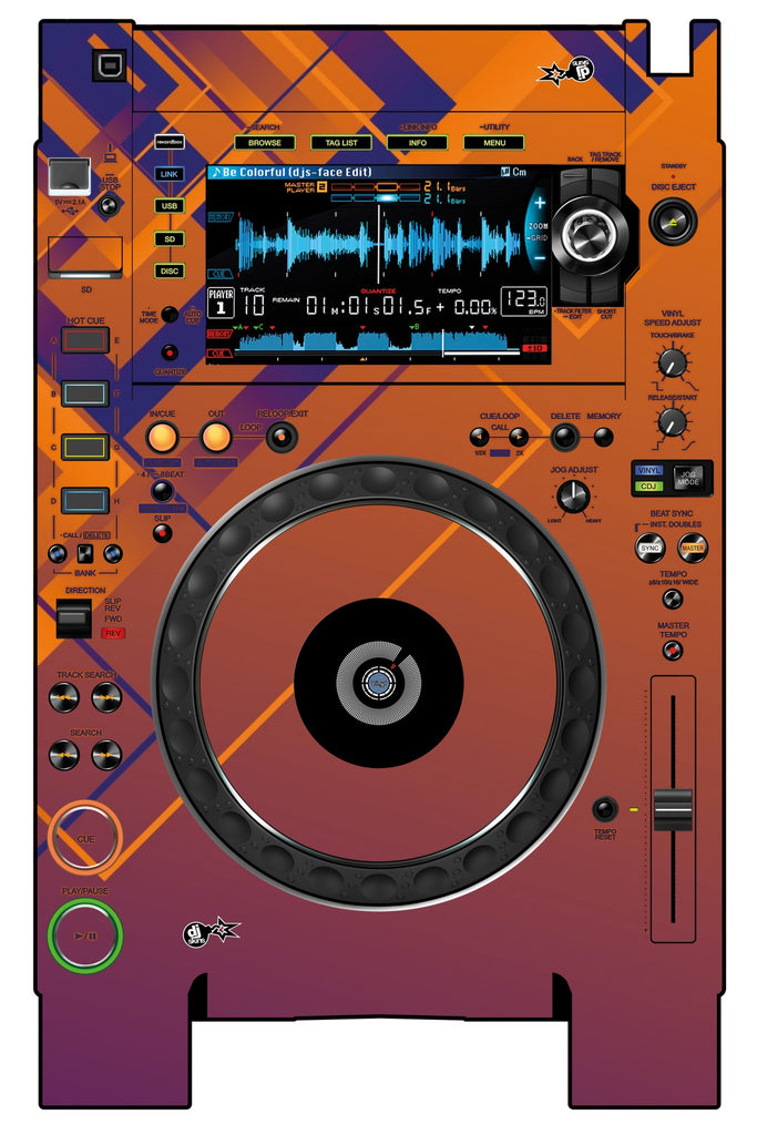 Pioneer DJ CDJ 2000 NEXUS 2 Skin Squared Hollow