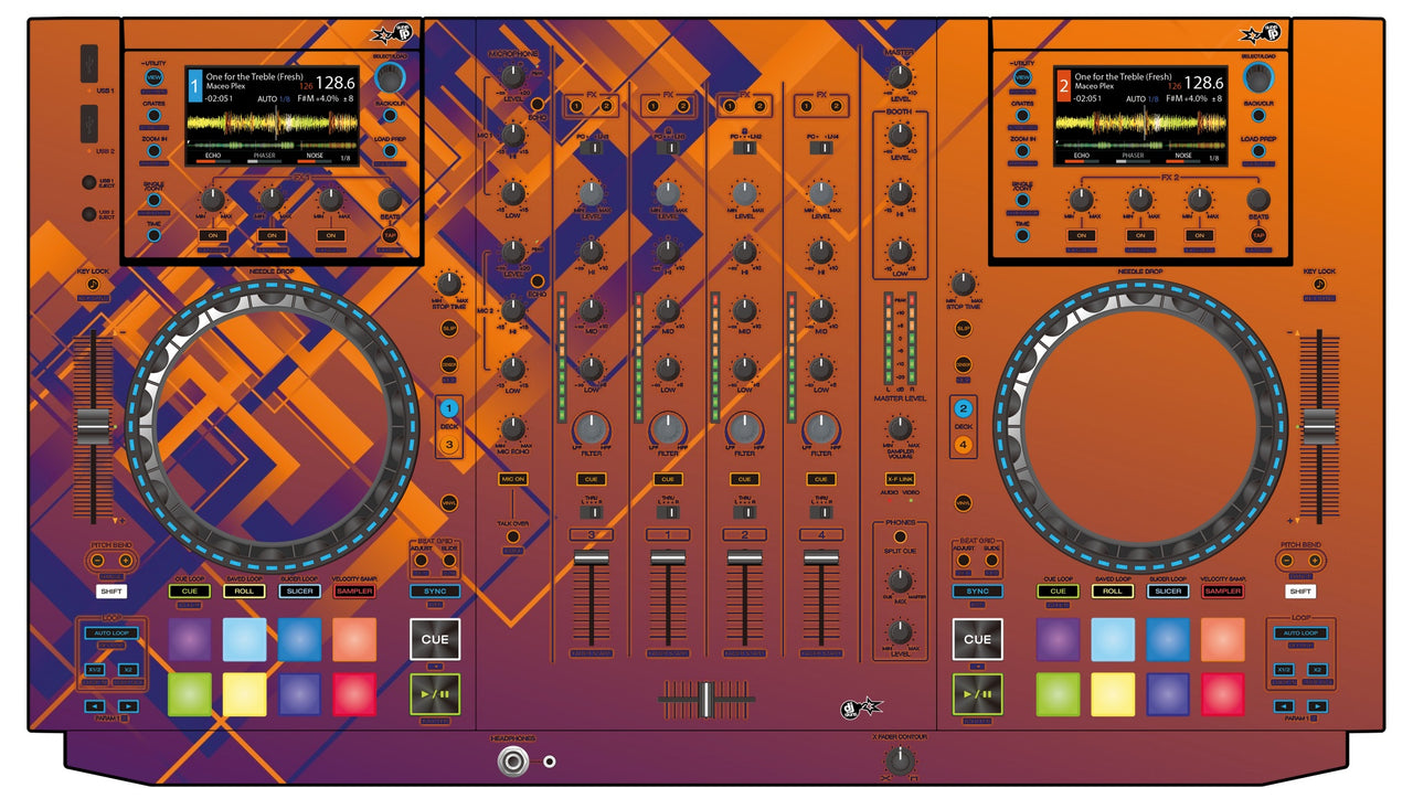 Denon DJ MCX 8000 Skin Squared Hollow