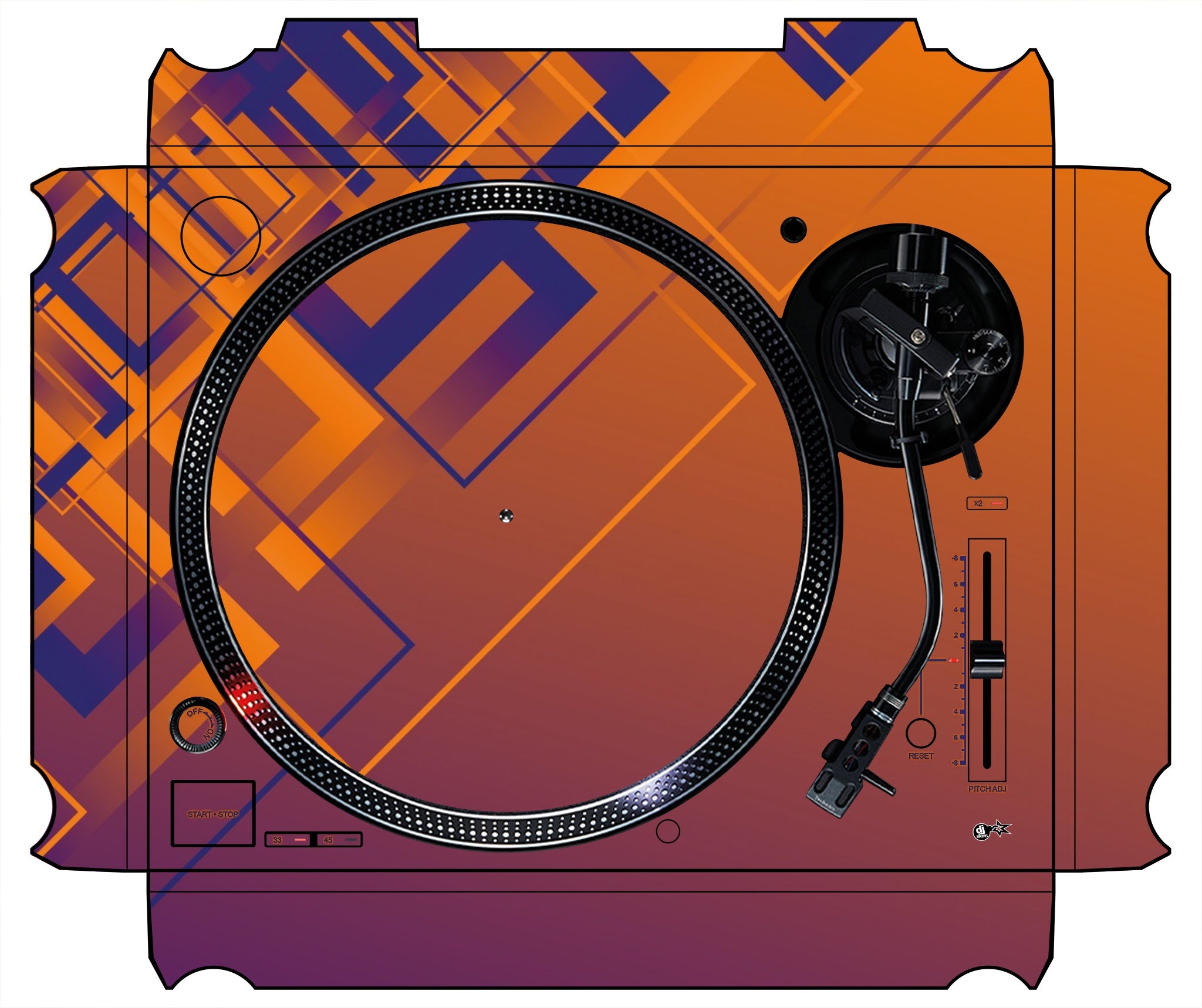 Technics 1200 / 1210 MK7 Skin Squared Hollow