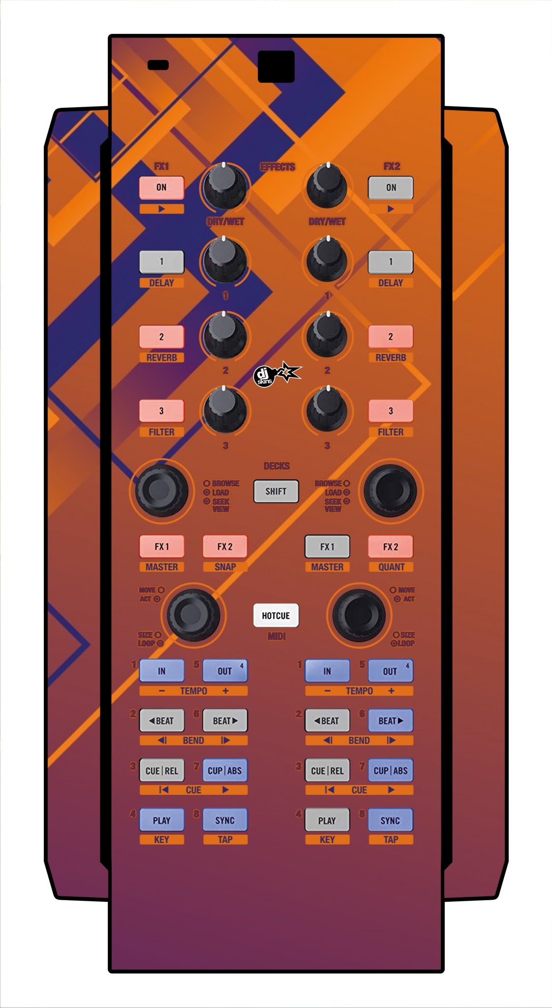 Native Instruments X1 Skin Squared Hollow