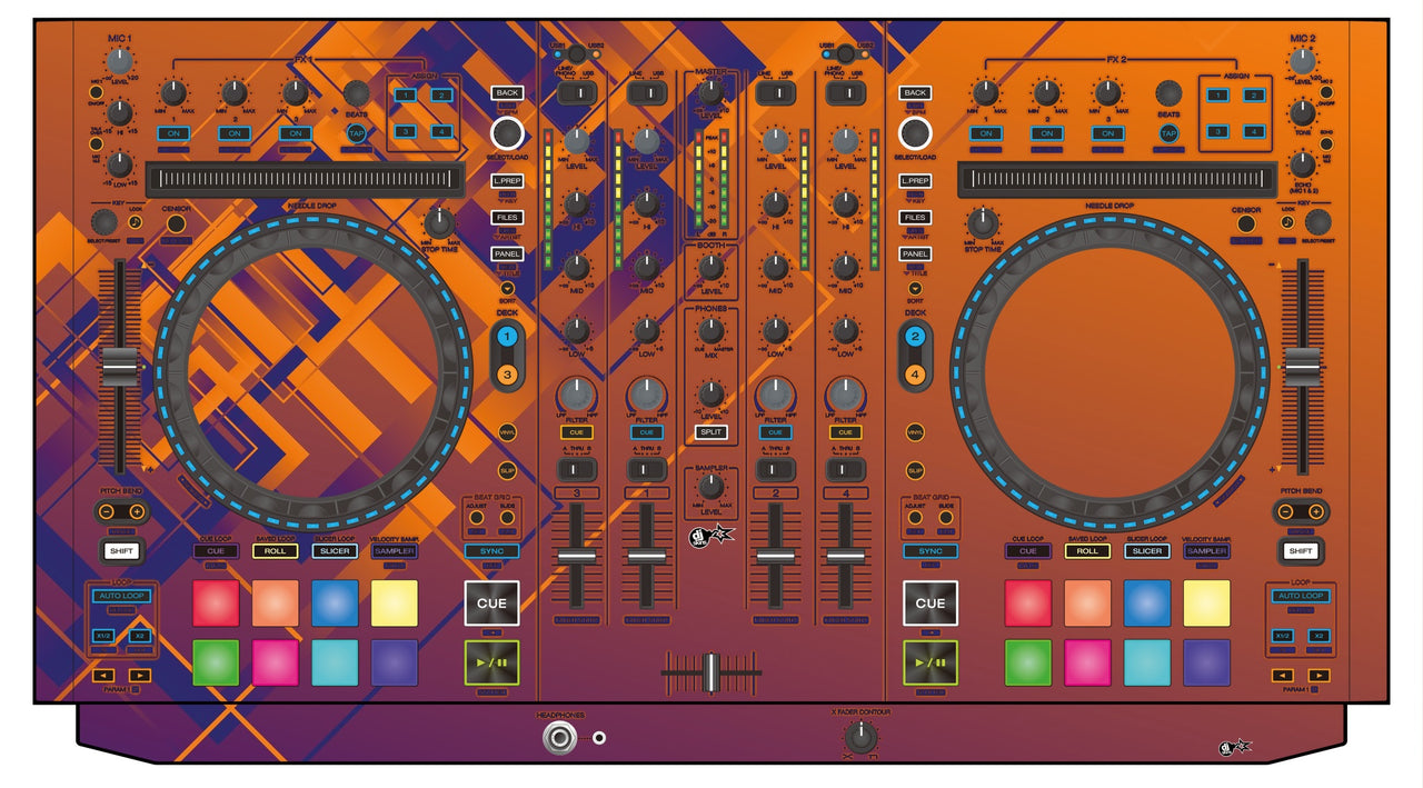 Denon DJ MC 7000 Skin Squared Hollow