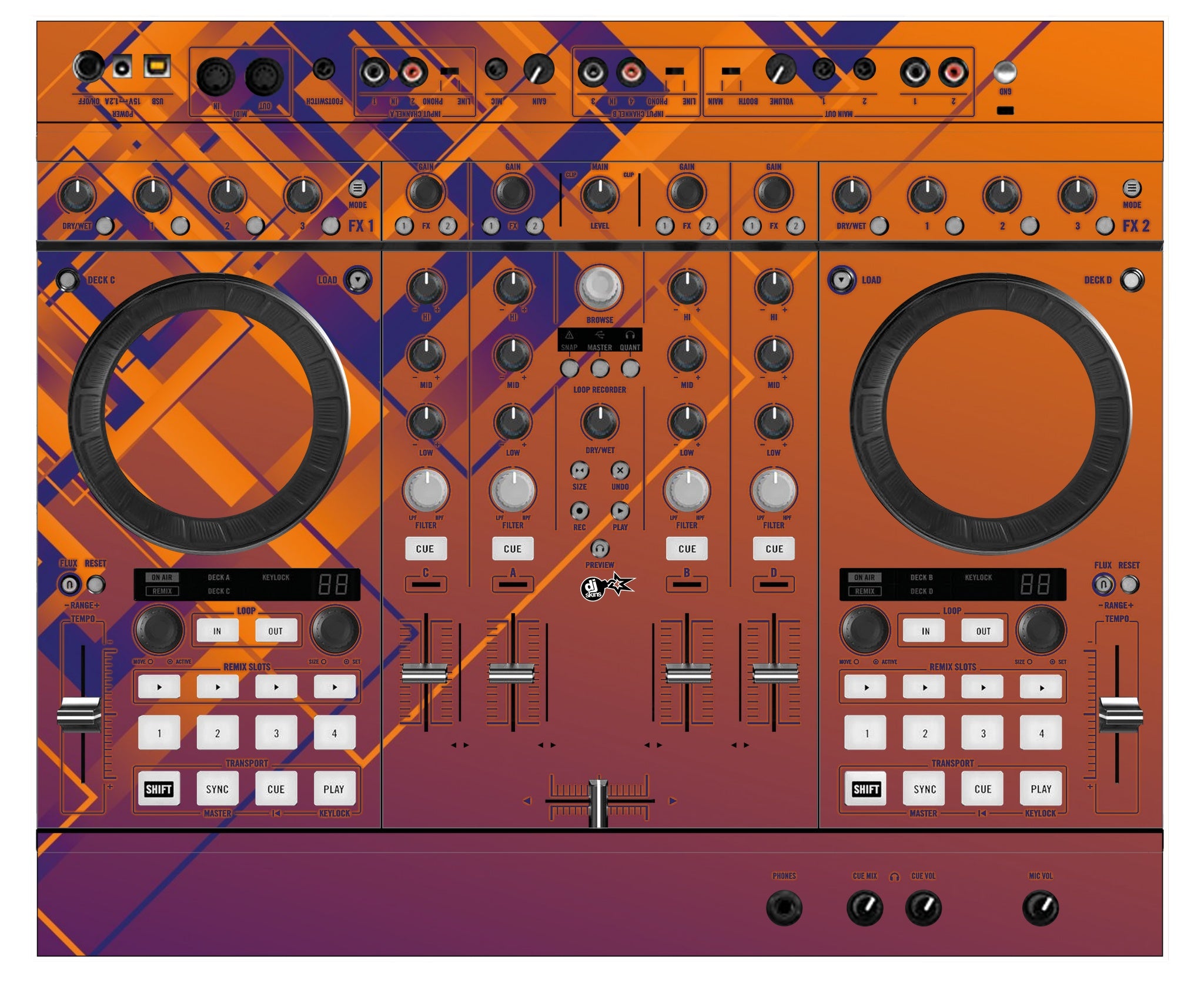 Native Instruments S4 MK2 Skin Squared Hollow