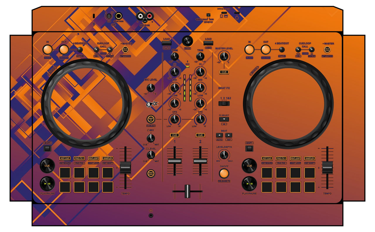 Pioneer DJ DDJ FLX 4 Skin Squared Hollow