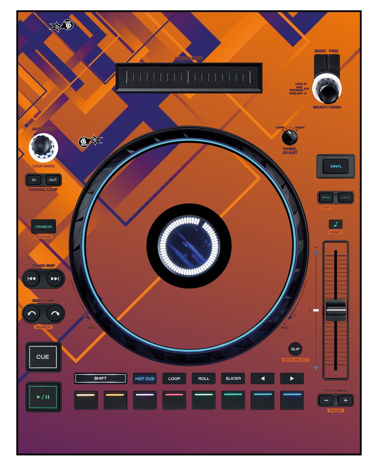 Denon DJ LC 6000 Skin Squared Hollow