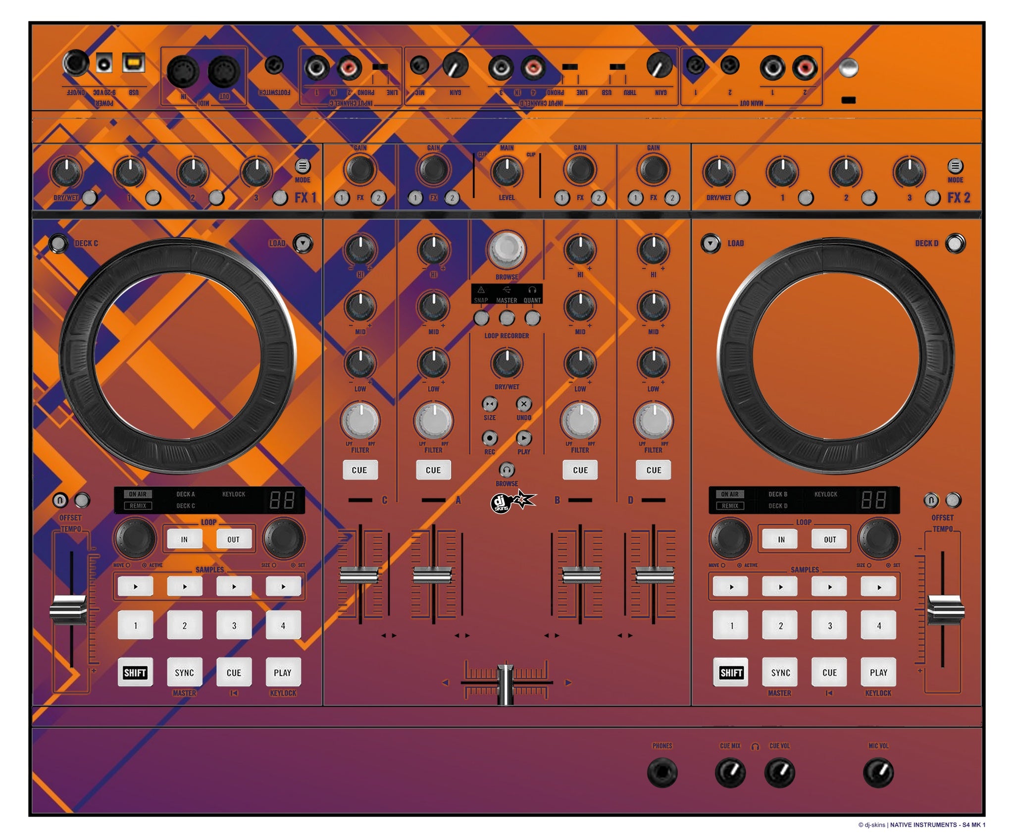 Native Instruments S4 MK1 Skin Squared Hollow