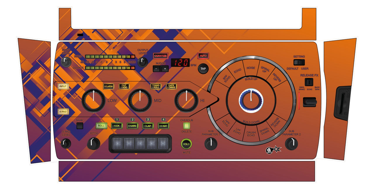 Pioneer DJ RMX 1000 Skin Squared Hollow