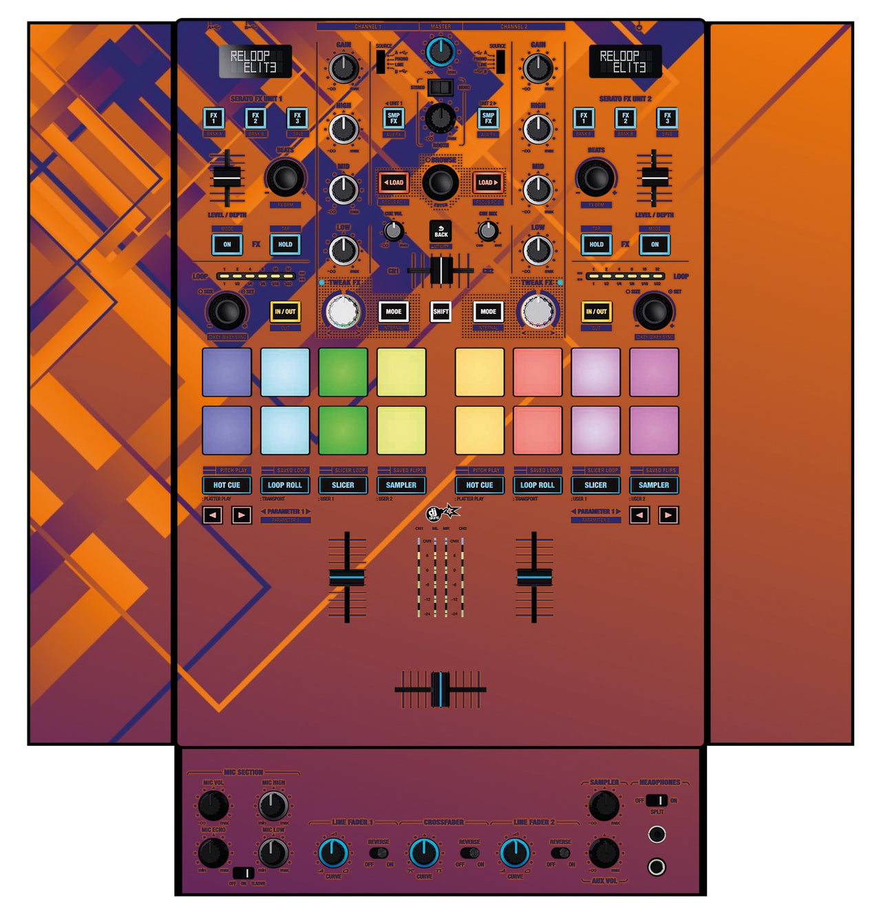 Reloop Elite Skin Squared Hollow