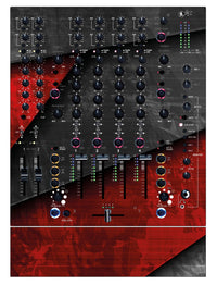 Allen and Heath XONE 92 Skin Steelay Red