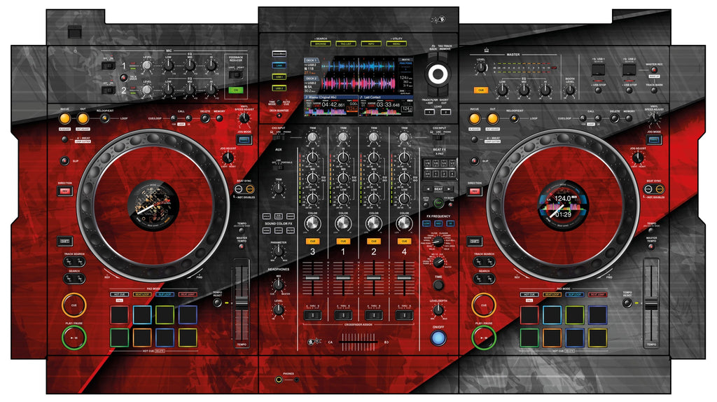 Pioneer DJ XDJ XZ Skin Steelay Red