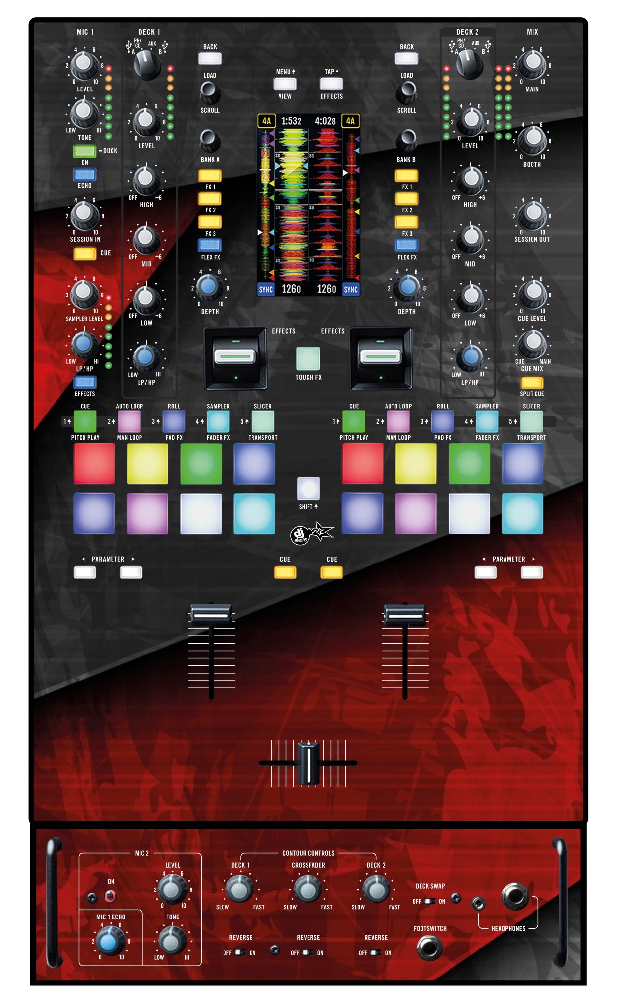 Rane 72 Skin Steelay Red
