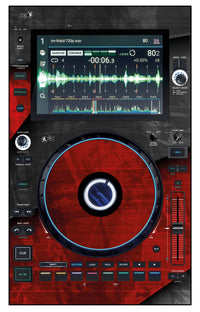 Denon DJ SC 6000 Skin Steelay Red