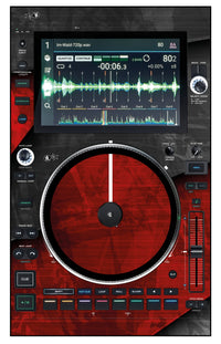 Denon DJ SC 6000 M Skin Steelay Red