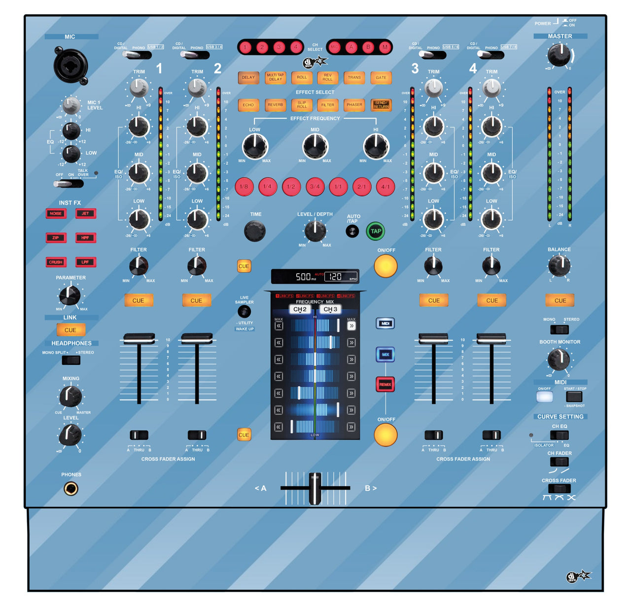 Pioneer DJ DJM 2000 Skin Striper