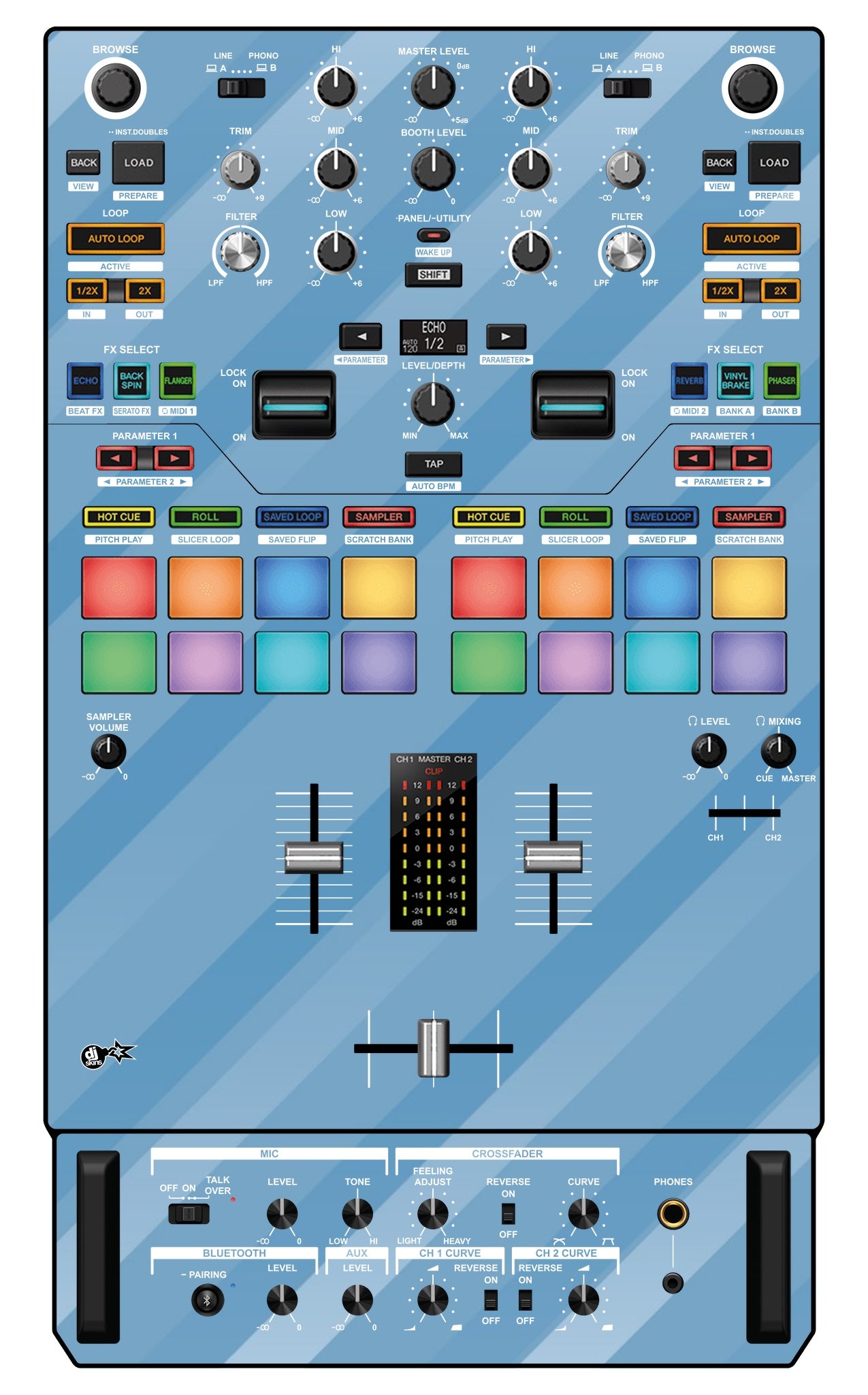 Pioneer DJ DJM S7 Skin Striper