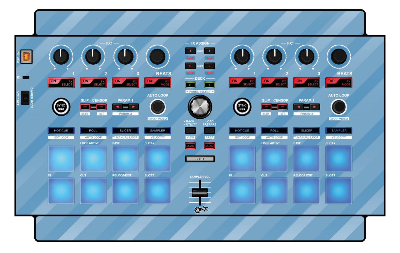Pioneer DJ DDJ SP 1 Skin Striper