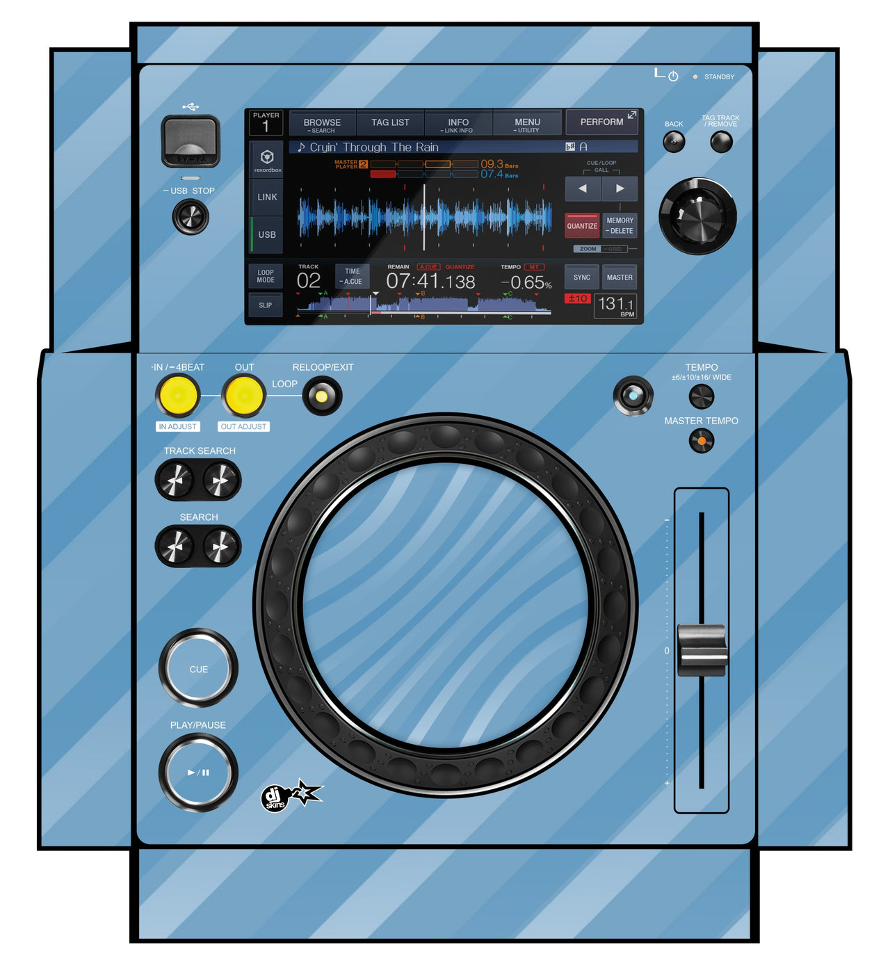 Pioneer DJ XDJ 700 Skin Striper