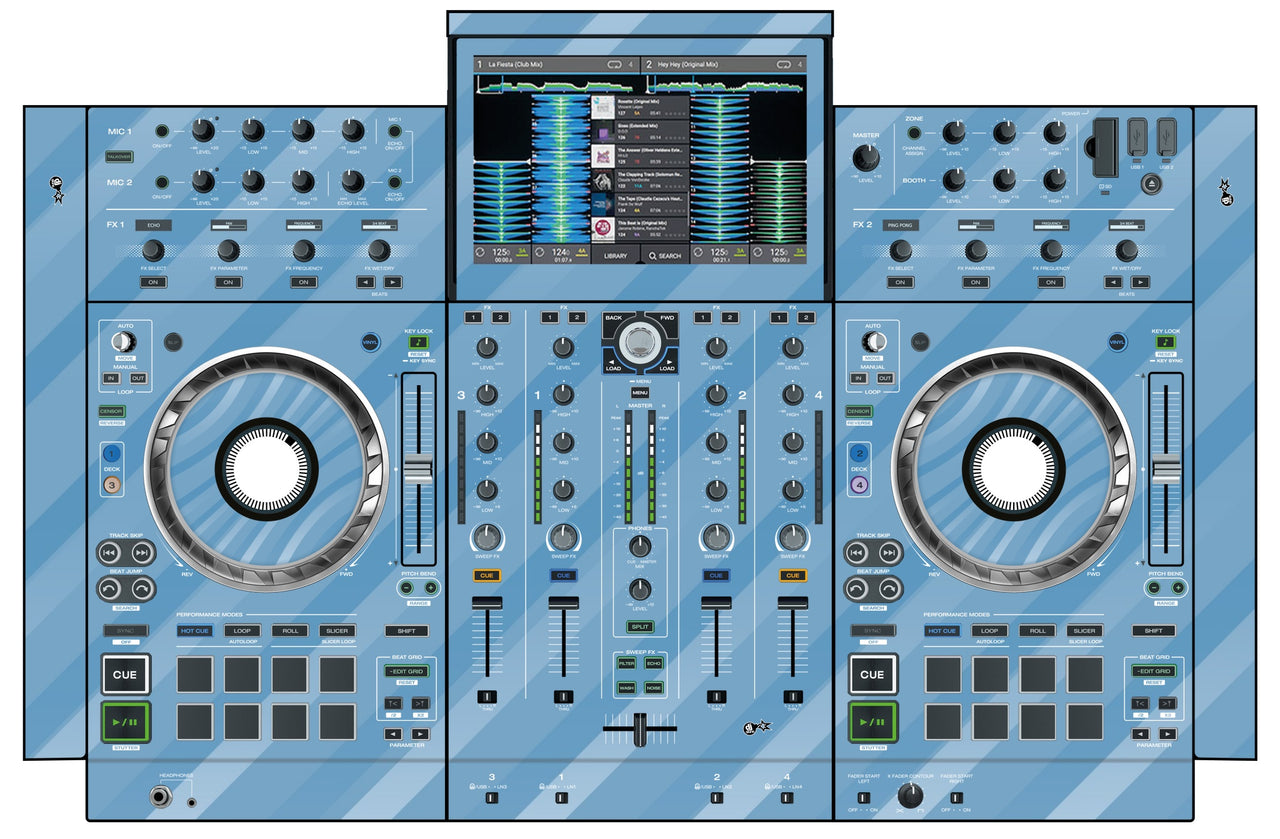 Denon DJ PRIME 4 Skin Striper