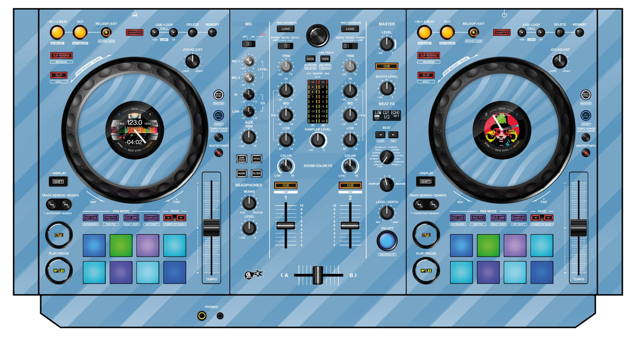 Pioneer DJ DDJ 800 Skin Striper