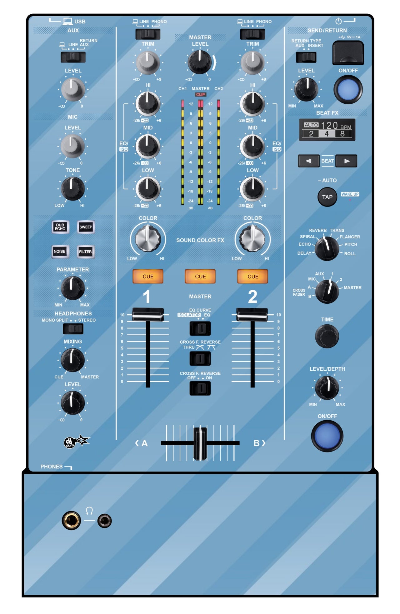 Pioneer DJ DJM 450 Skin Striper