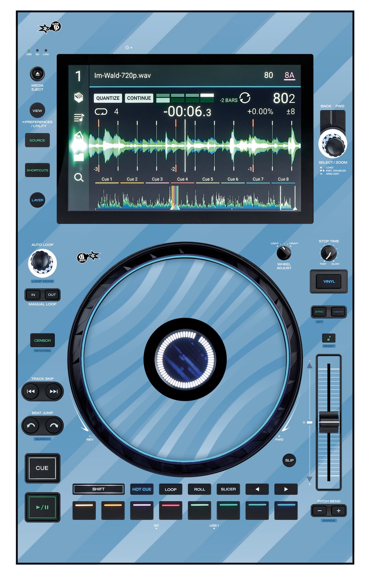 Denon DJ SC 6000 Skin Striper