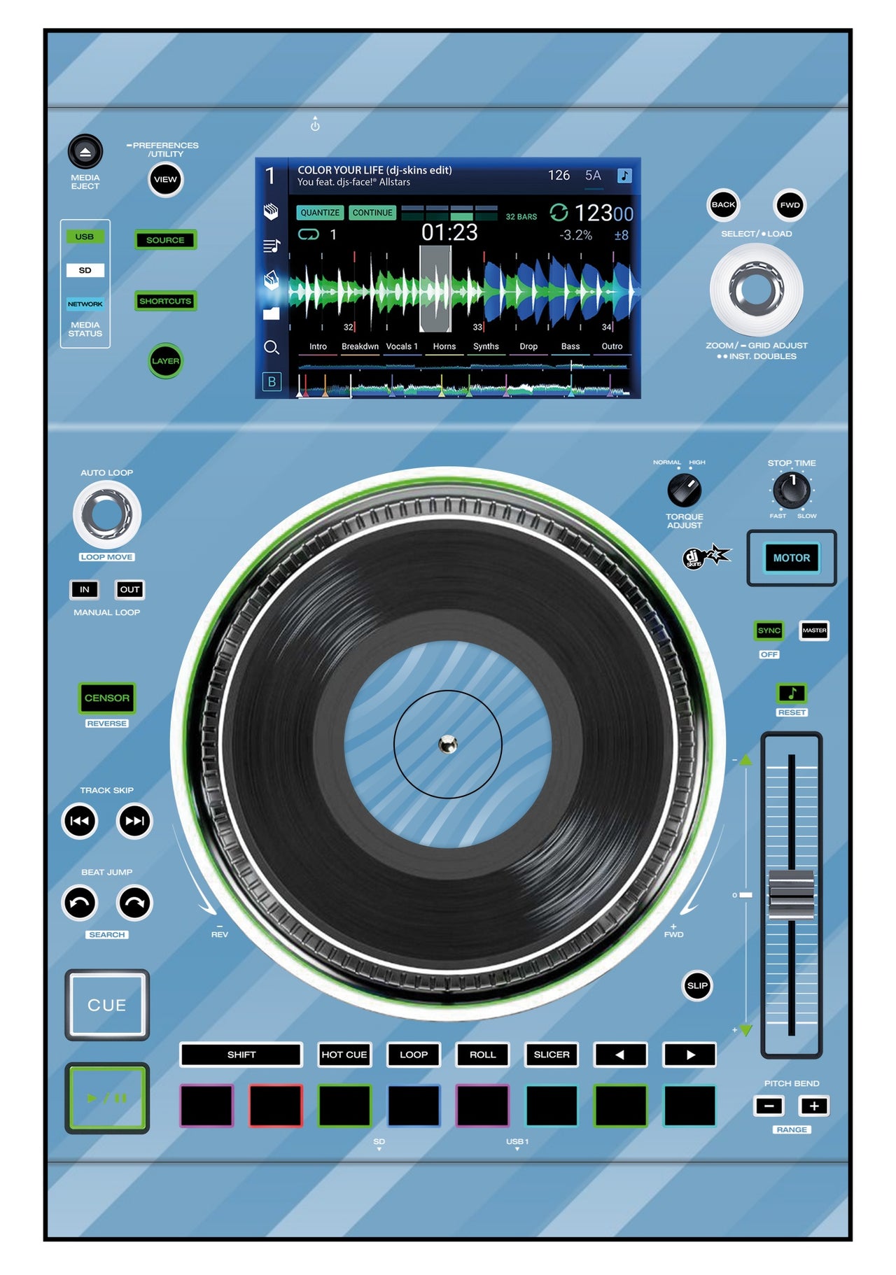 Denon DJ SC 5000 M Skin Striper