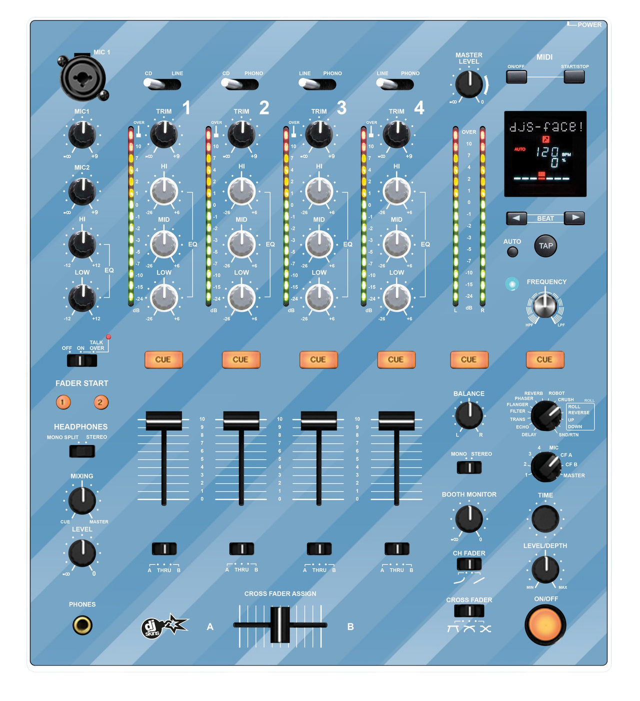 Pioneer DJ DJM 700 Skin Striper