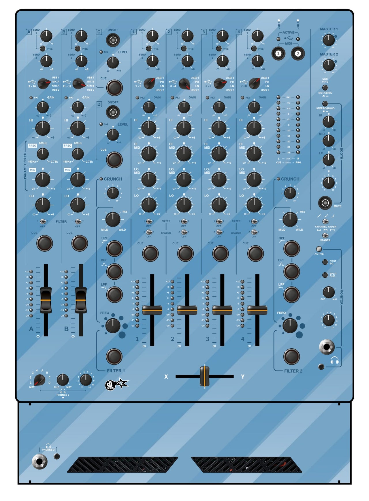Allen and Heath XONE 96 Skin Striper