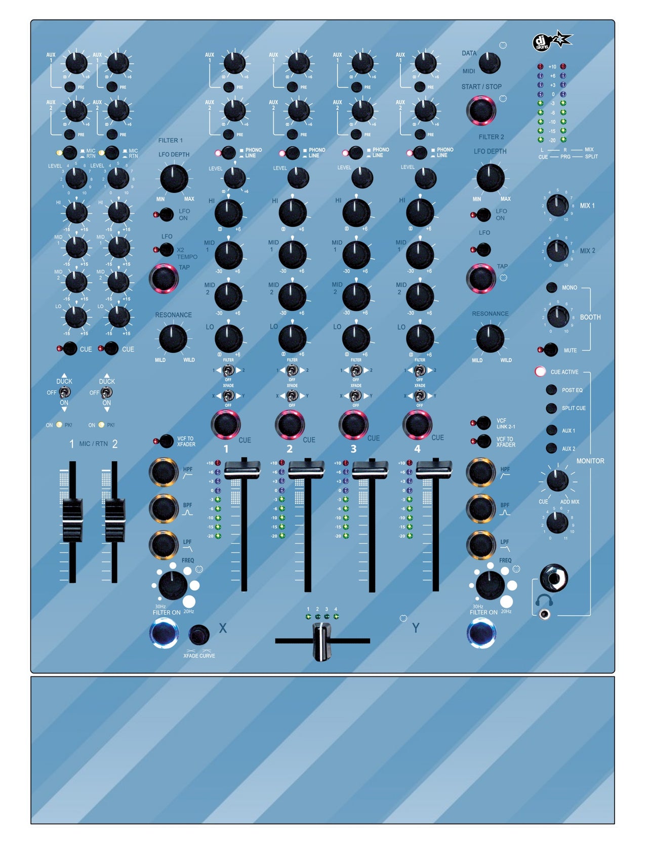 Allen and Heath XONE 92 Skin Striper