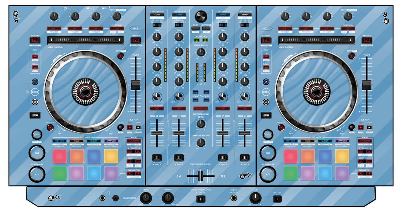Pioneer DJ DDJ SX 3 Skin Striper