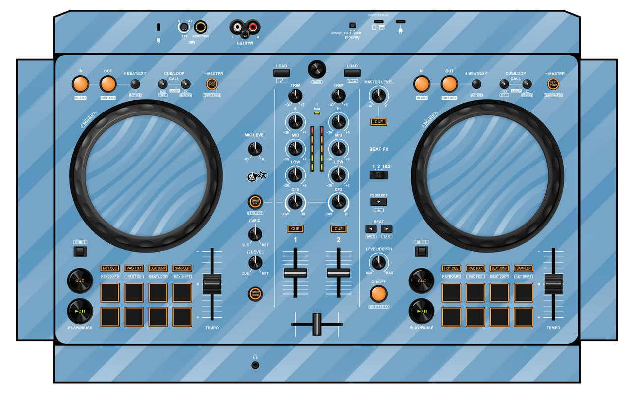 Pioneer DJ DDJ FLX 4 Skin Striper