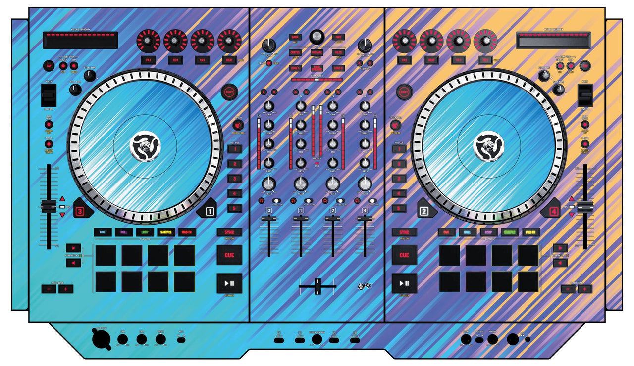 Numark NS 7 II Skin Stripes