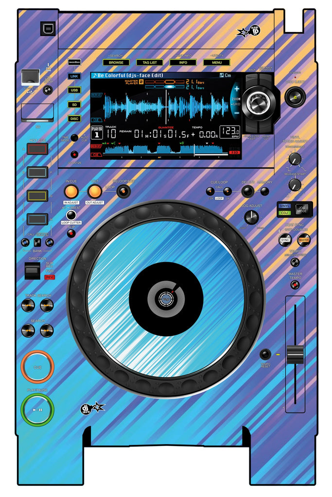 Pioneer DJ CDJ 2000 NEXUS 2 Skin Stripes