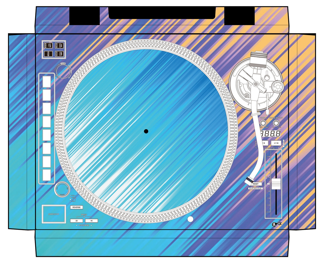 Reloop RP 8000 MK2 Skin Stripes