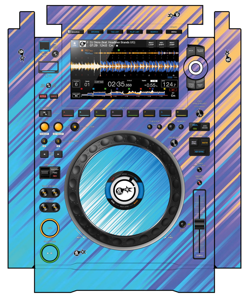 Pioneer DJ CDJ 3000 incl. SIDES Skin Stripes