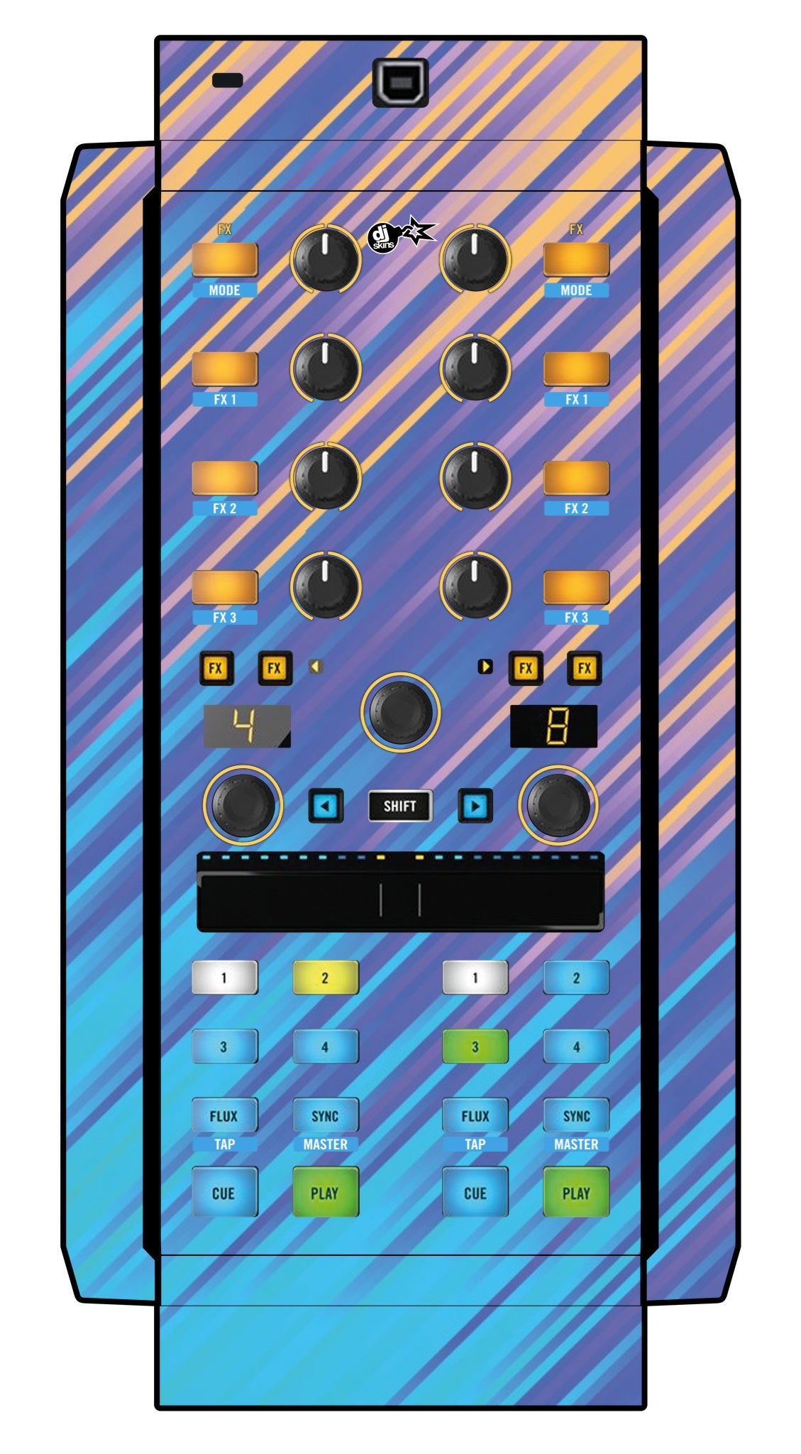 Native Instruments X1 MK2 Skin Stripes