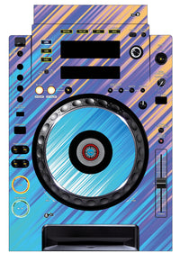 Pioneer DJ CDJ 900 Skin Stripes