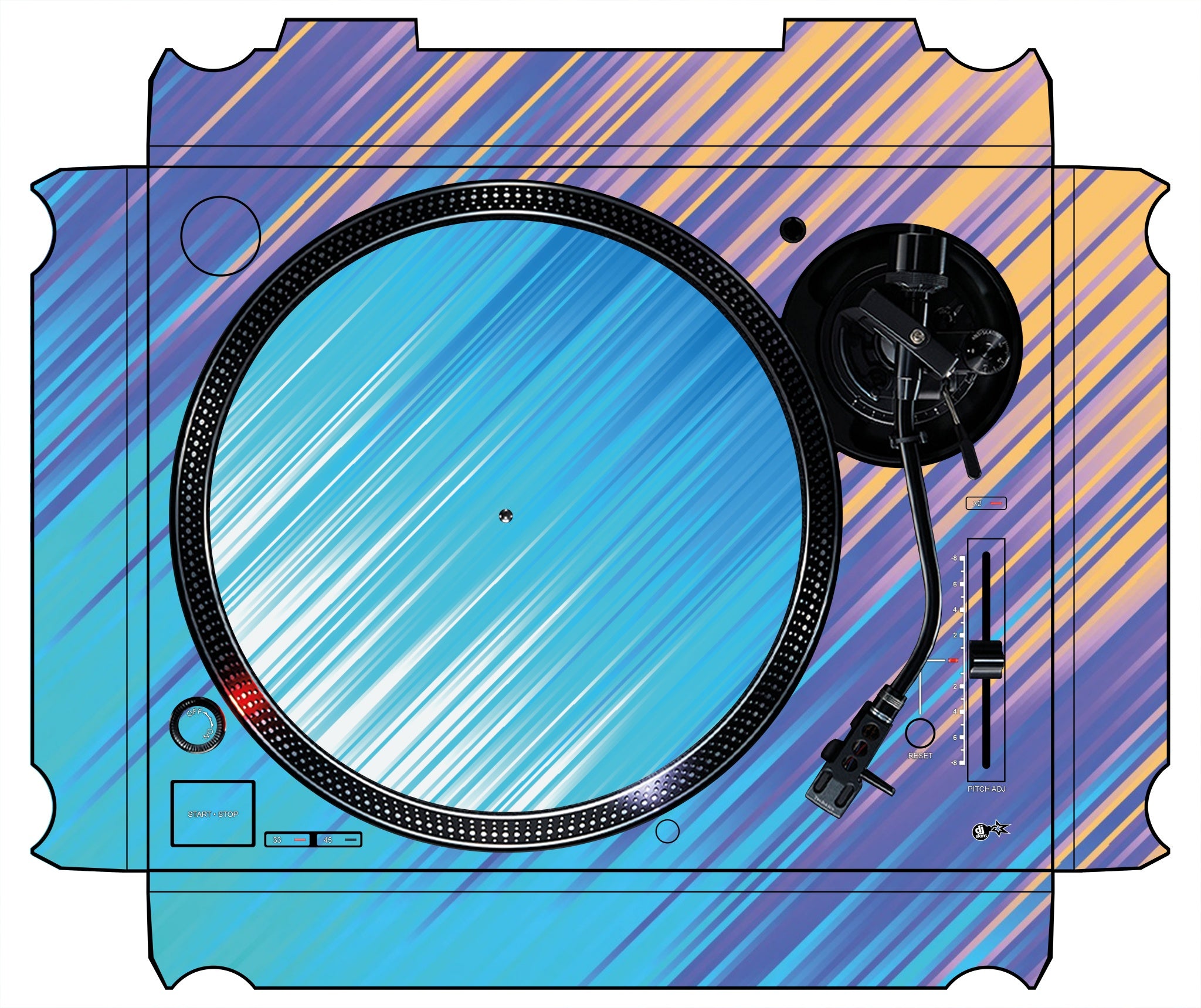 Technics 1200 / 1210 MK7 Skin Stripes