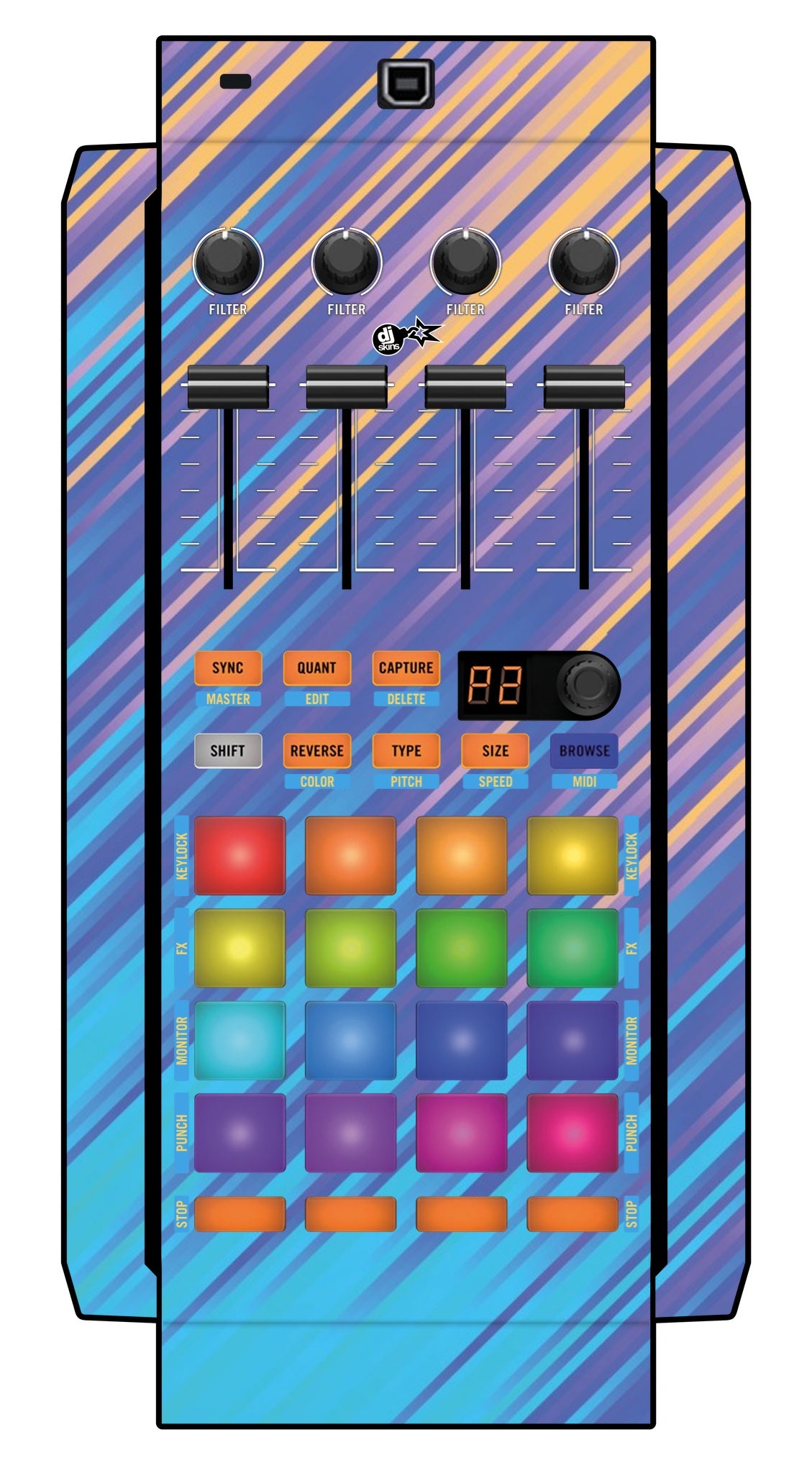 Native Instruments F1 Skin Stripes