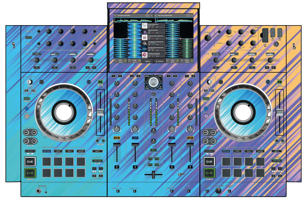 Denon DJ PRIME 4 Skin Stripes