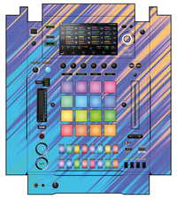 Pioneer DJ DJS 1000 Skin Stripes