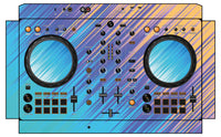 Pioneer DJ DDJ FLX 4 Skin Stripes
