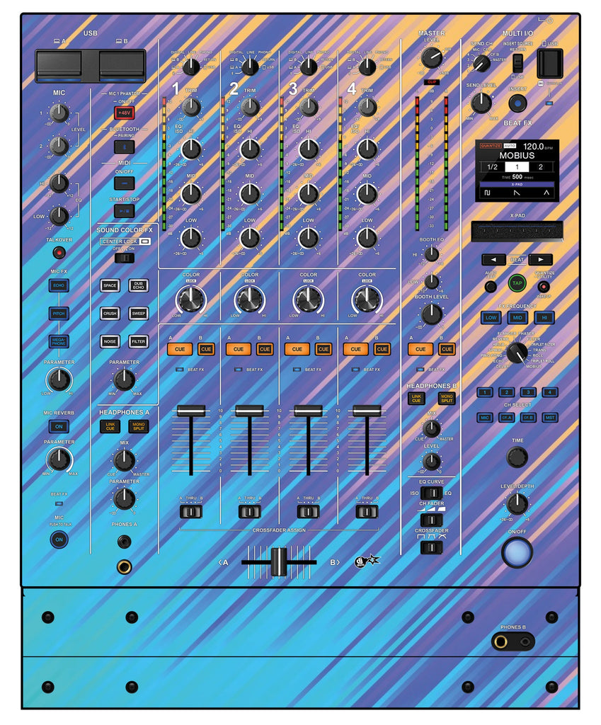 Pioneer DJ DJM A9 Skin Stripes