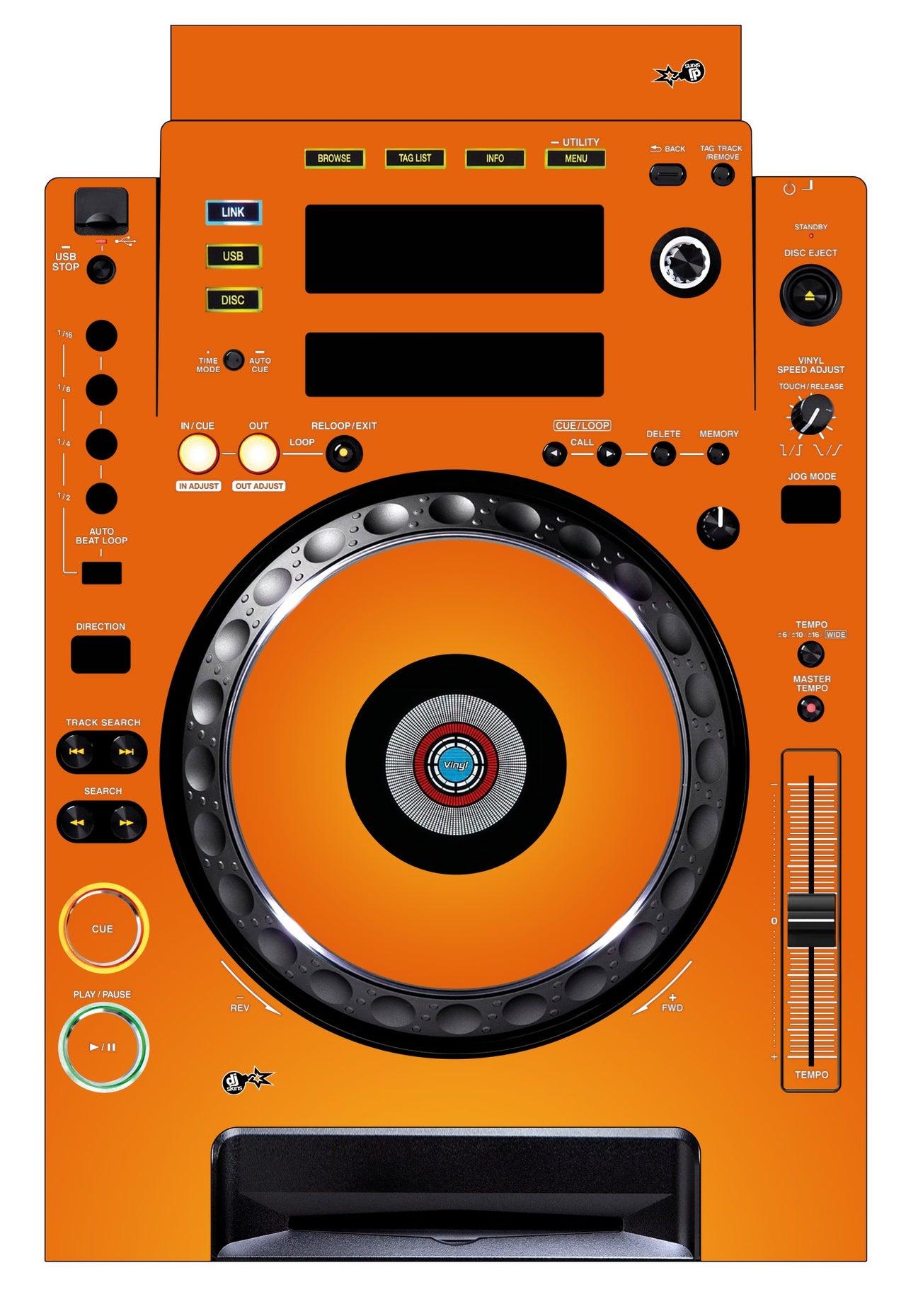 Pioneer DJ CDJ 900 Skin Sunset