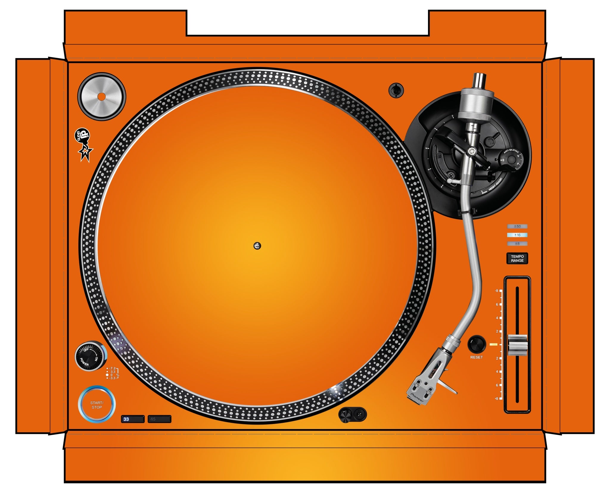 Pioneer DJ PLX 1000 Skin Sunset