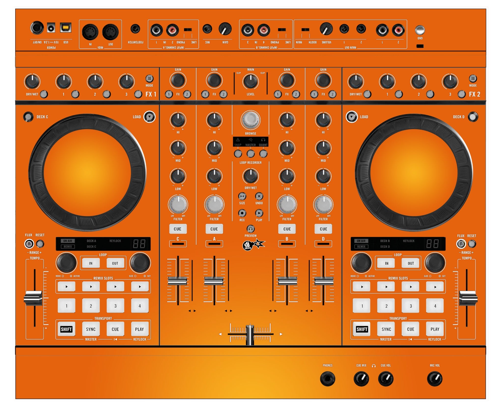 Native Instruments S4 MK2 Skin Sunset