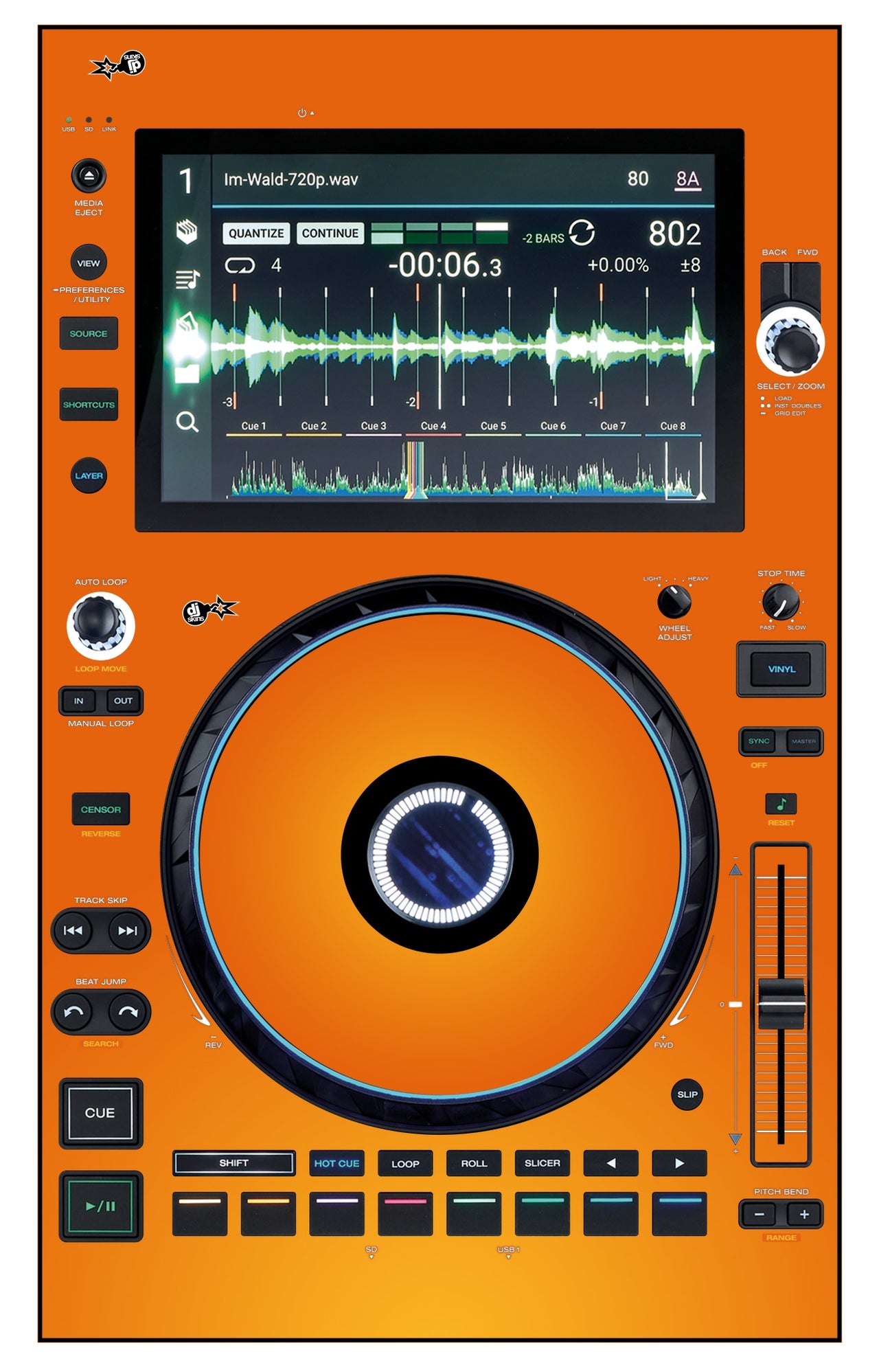 Denon DJ SC 6000 Skin Sunset