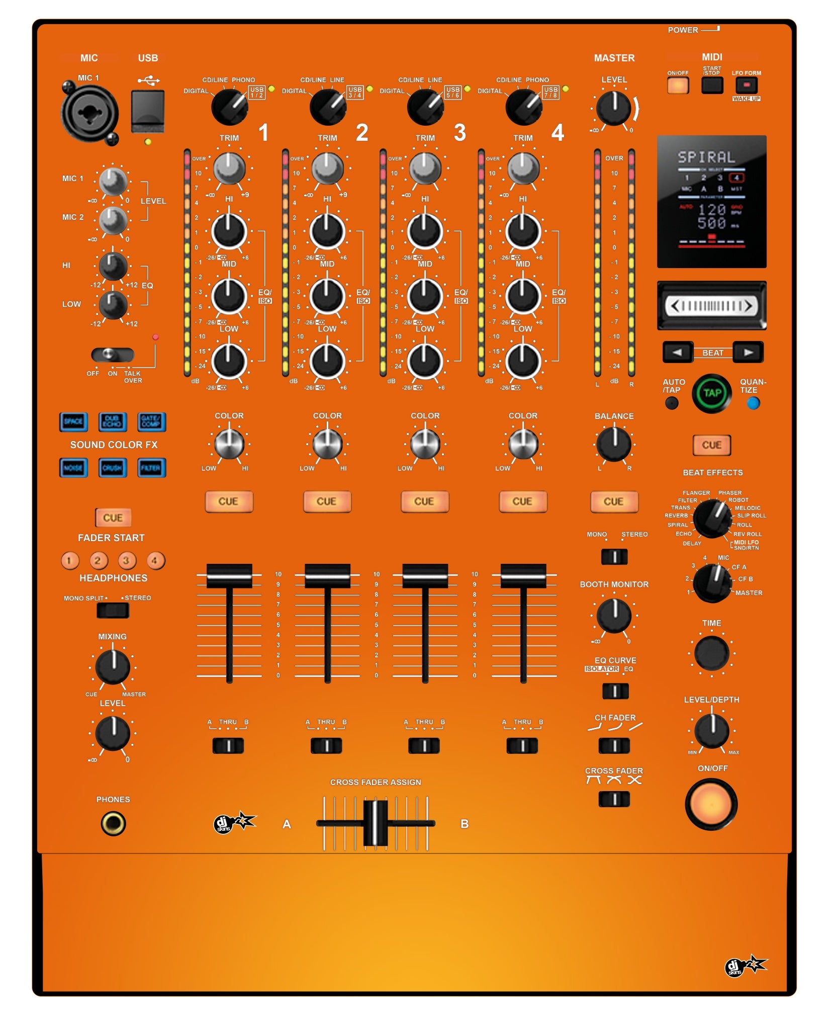 Pioneer DJ DJM 900 NEXUS Skin Sunset