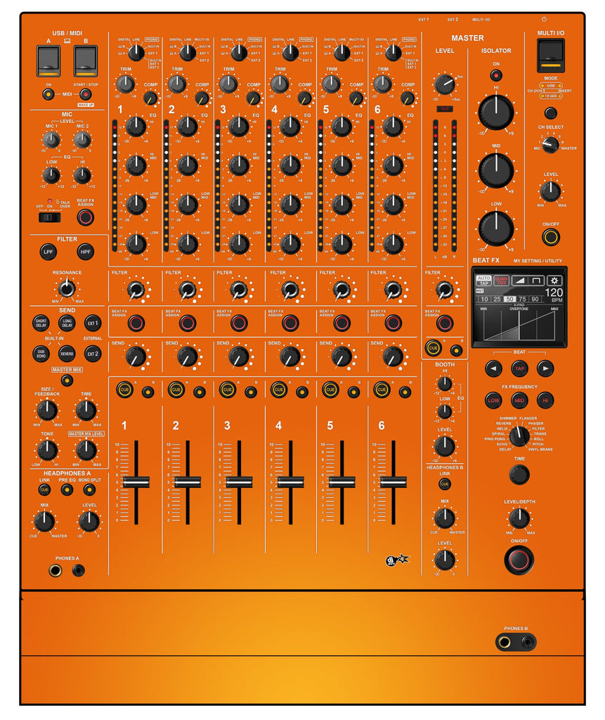 Pioneer DJ DJM V10 LF Skin Sunset